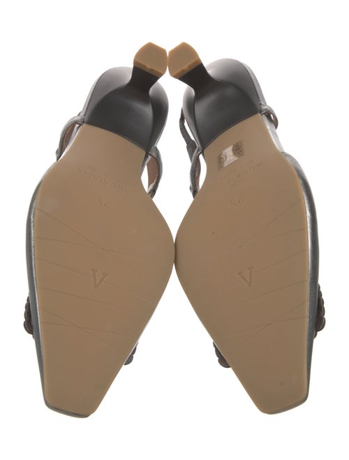 Aquatalia Leather Slingback Pumps