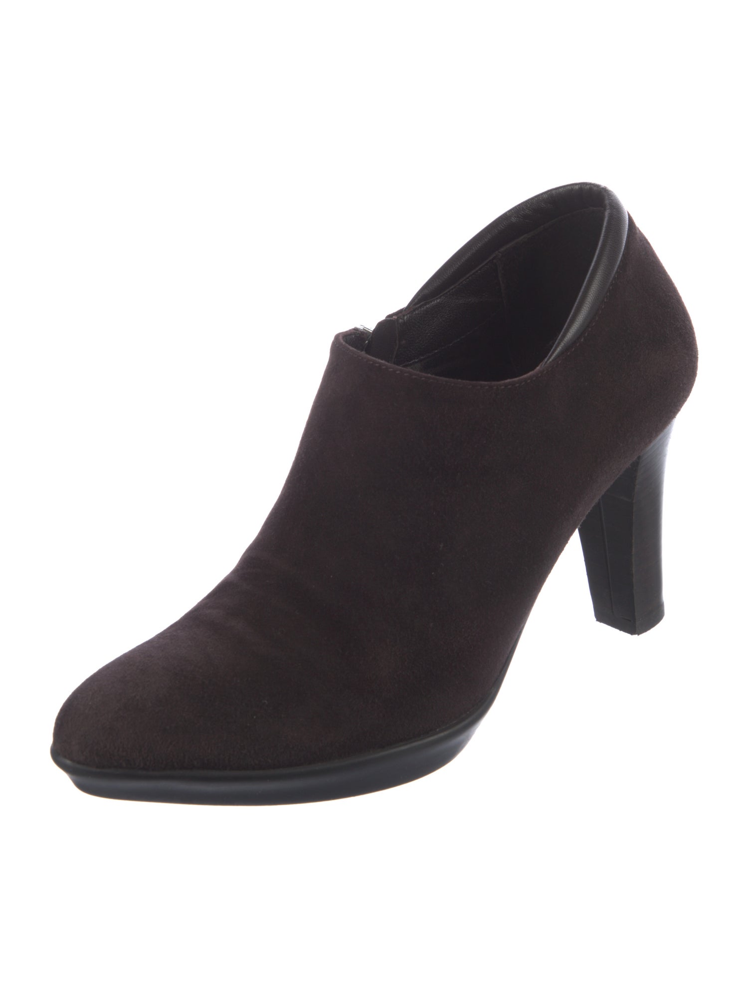 Aquatalia Suede Leather Trim Embellishment Boots