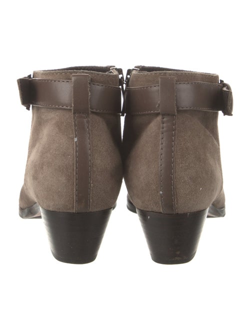 Aquatalia Suede Leather Trim Embellishment Boots