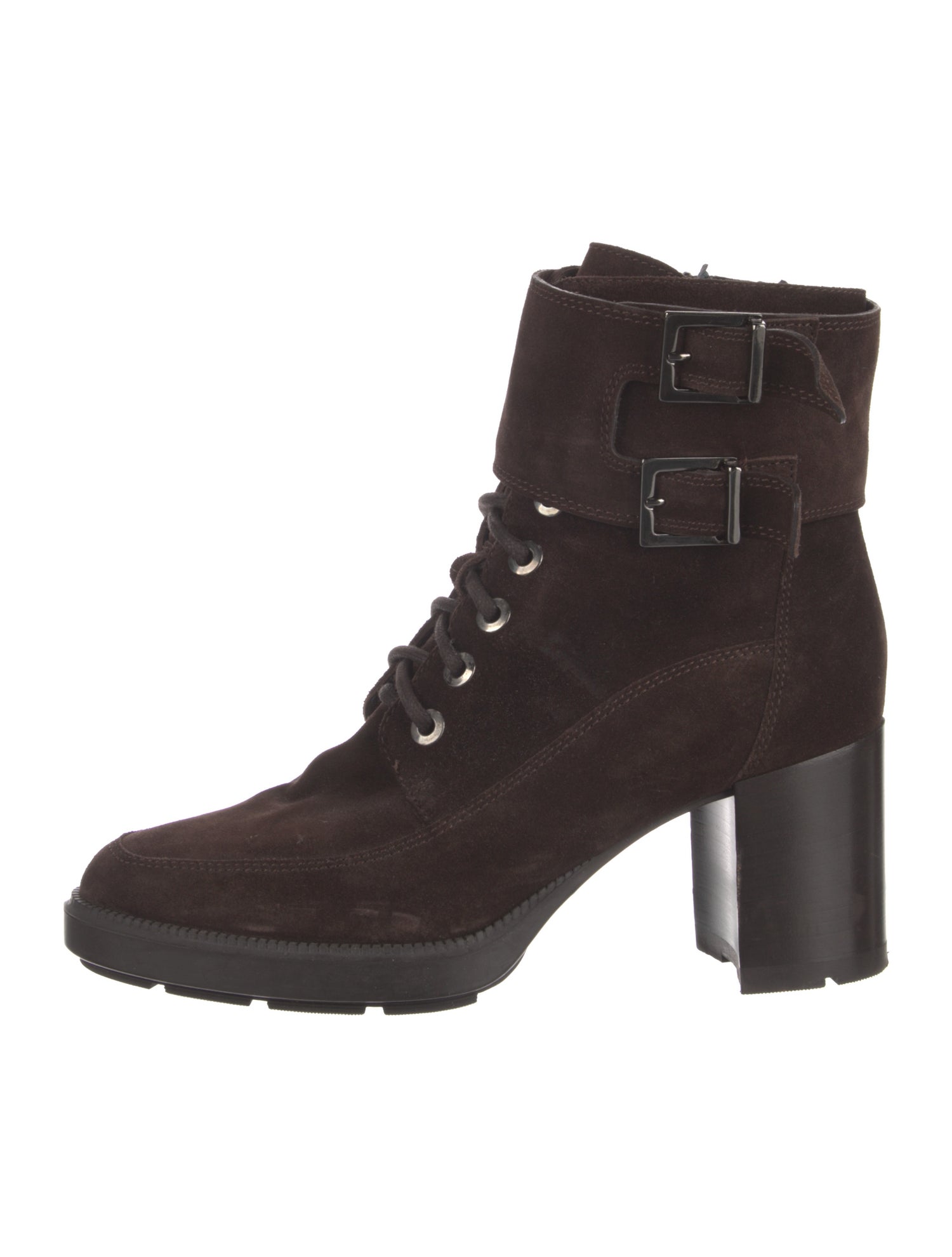 Aquatalia Suede Combat Boots
