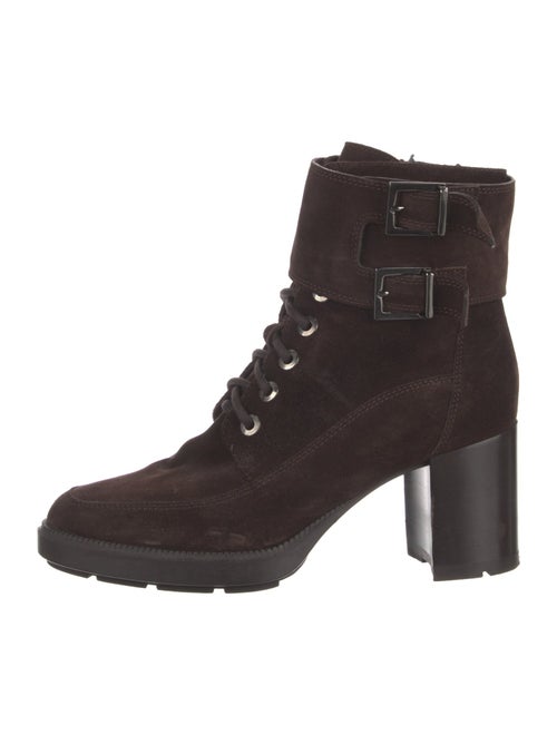 Aquatalia Suede Combat Boots