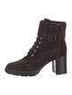 Aquatalia Suede Combat Boots