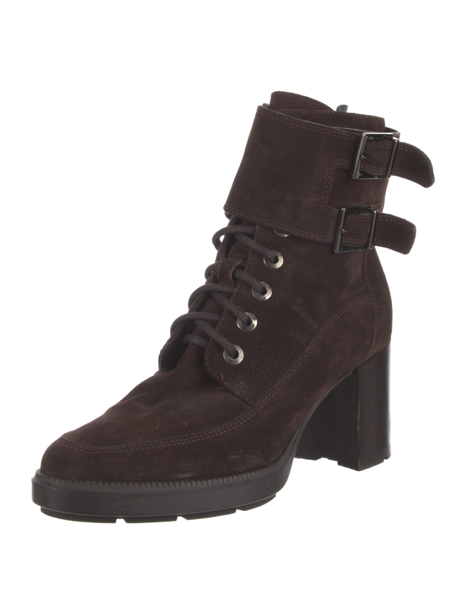 Aquatalia Suede Combat Boots
