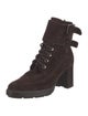 Aquatalia Suede Combat Boots