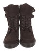 Aquatalia Suede Combat Boots