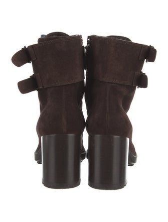 Aquatalia Suede Combat Boots