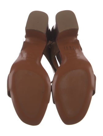 Aquatalia Leather Slingback Sandals