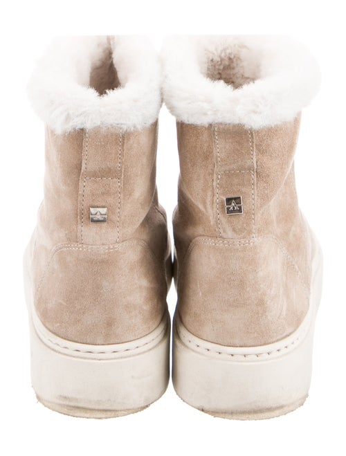 Aquatalia Suede Colorblock Pattern Boots