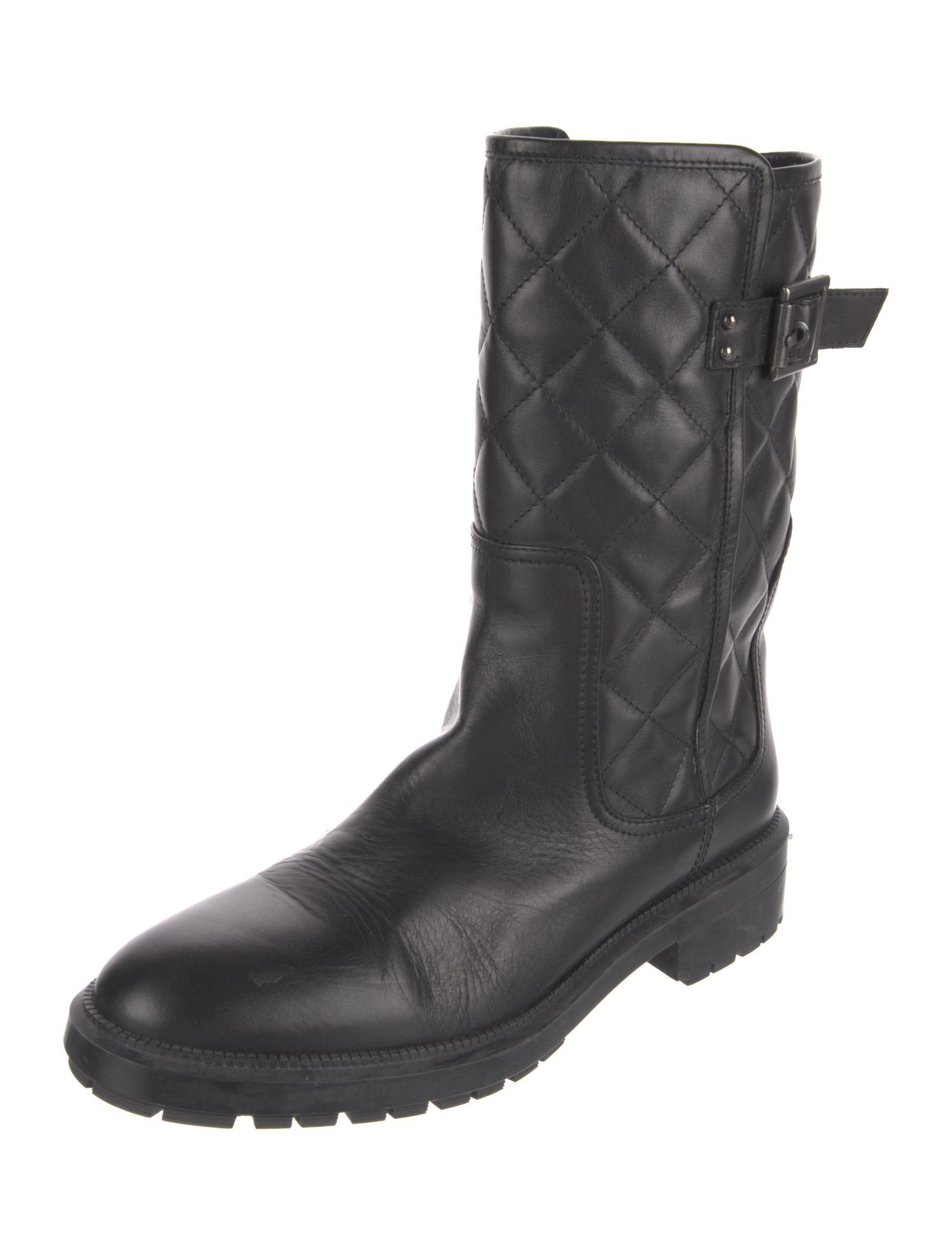 Aquatalia Leather Moto Boots