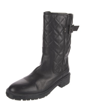 Aquatalia Leather Moto Boots