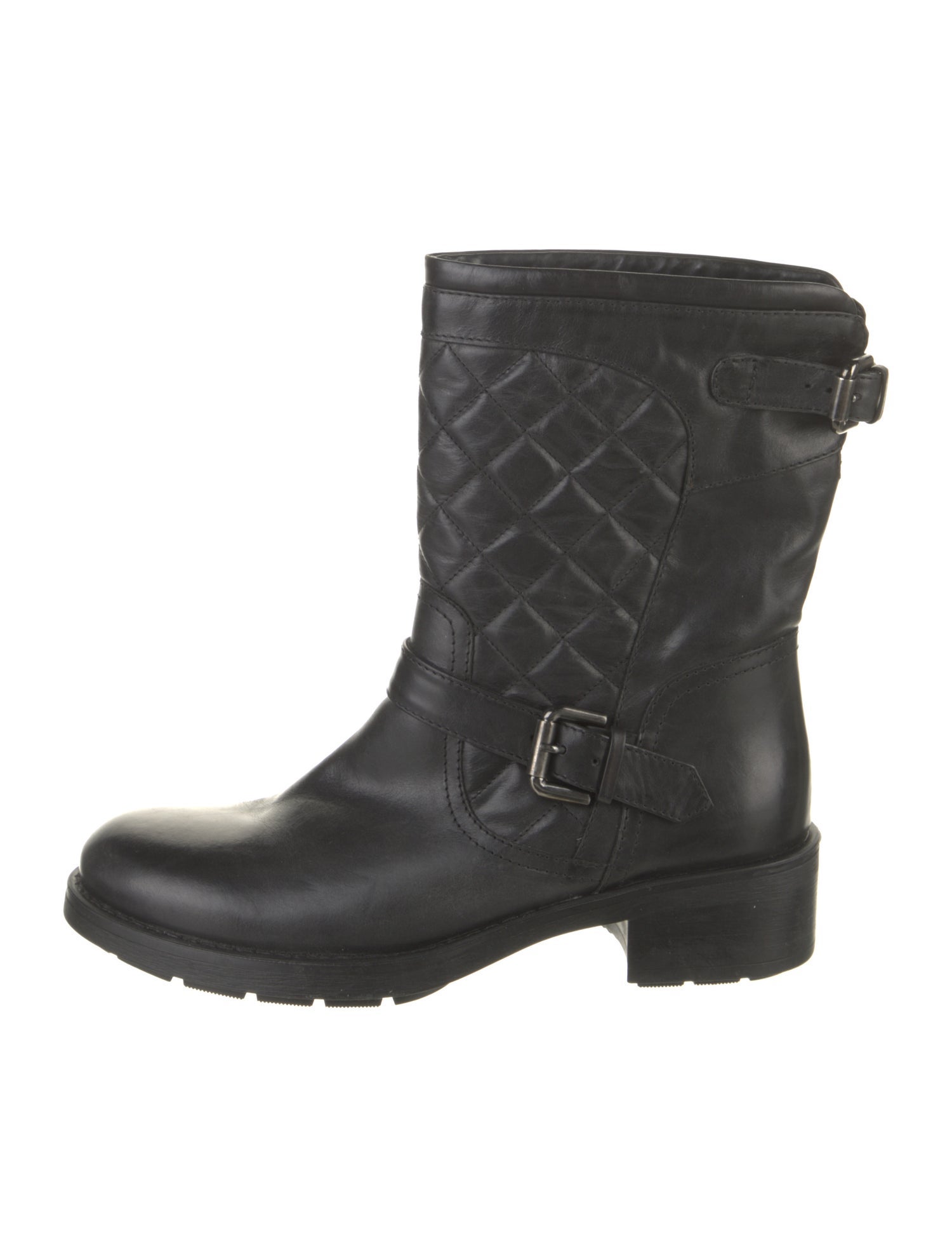 Aquatalia Leather Moto Boots