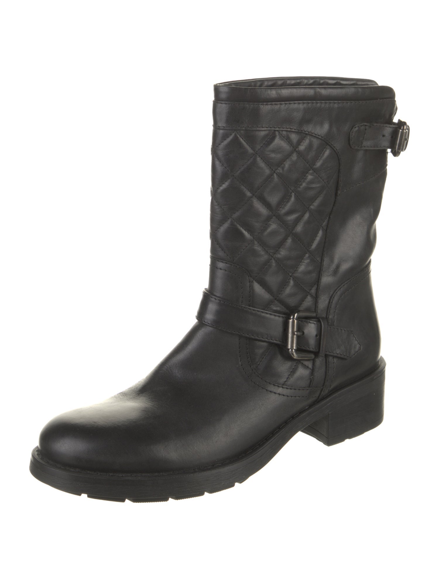 Aquatalia Leather Moto Boots