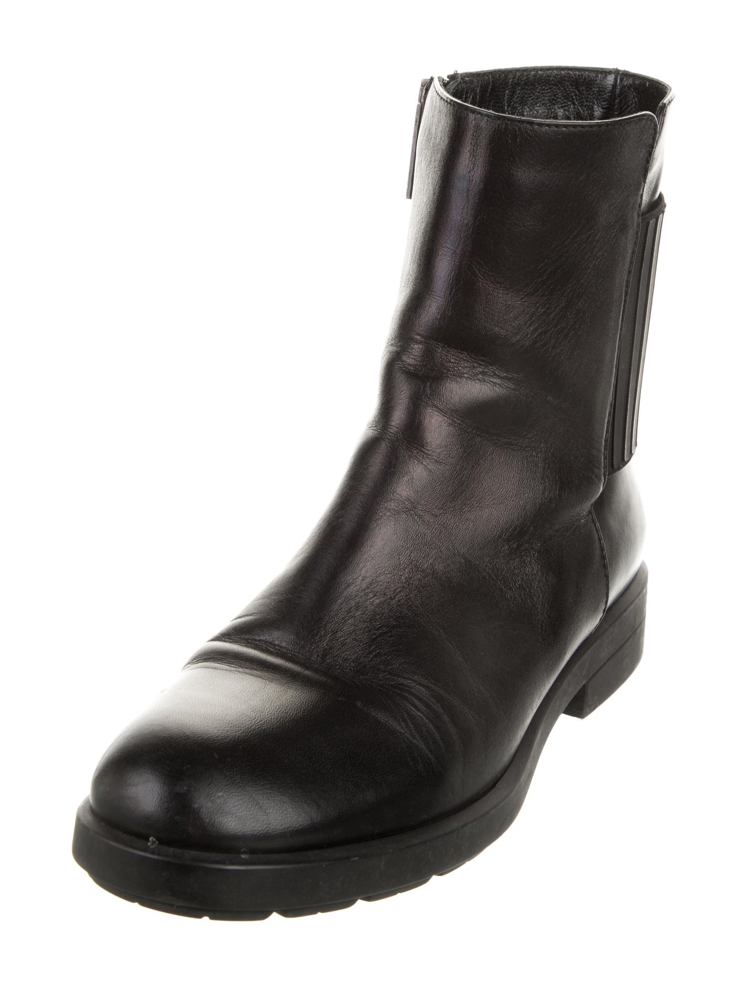 Aquatalia Leather Moto Boots