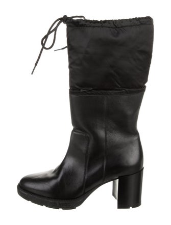 Aquatalia Leather Lace-Up Boots