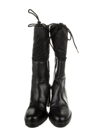 Aquatalia Leather Lace-Up Boots