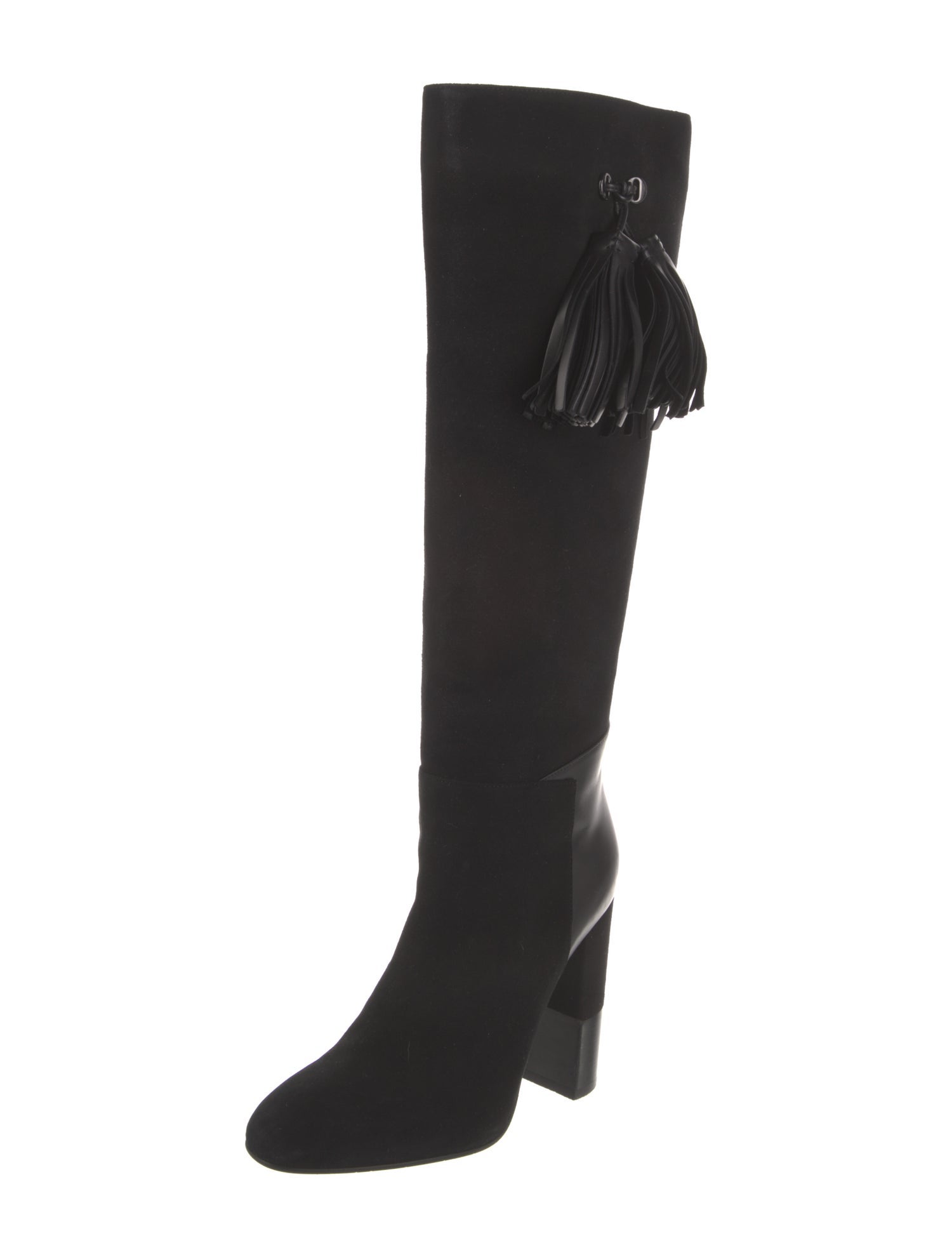 Aquatalia Suede Tassel Accents Boots