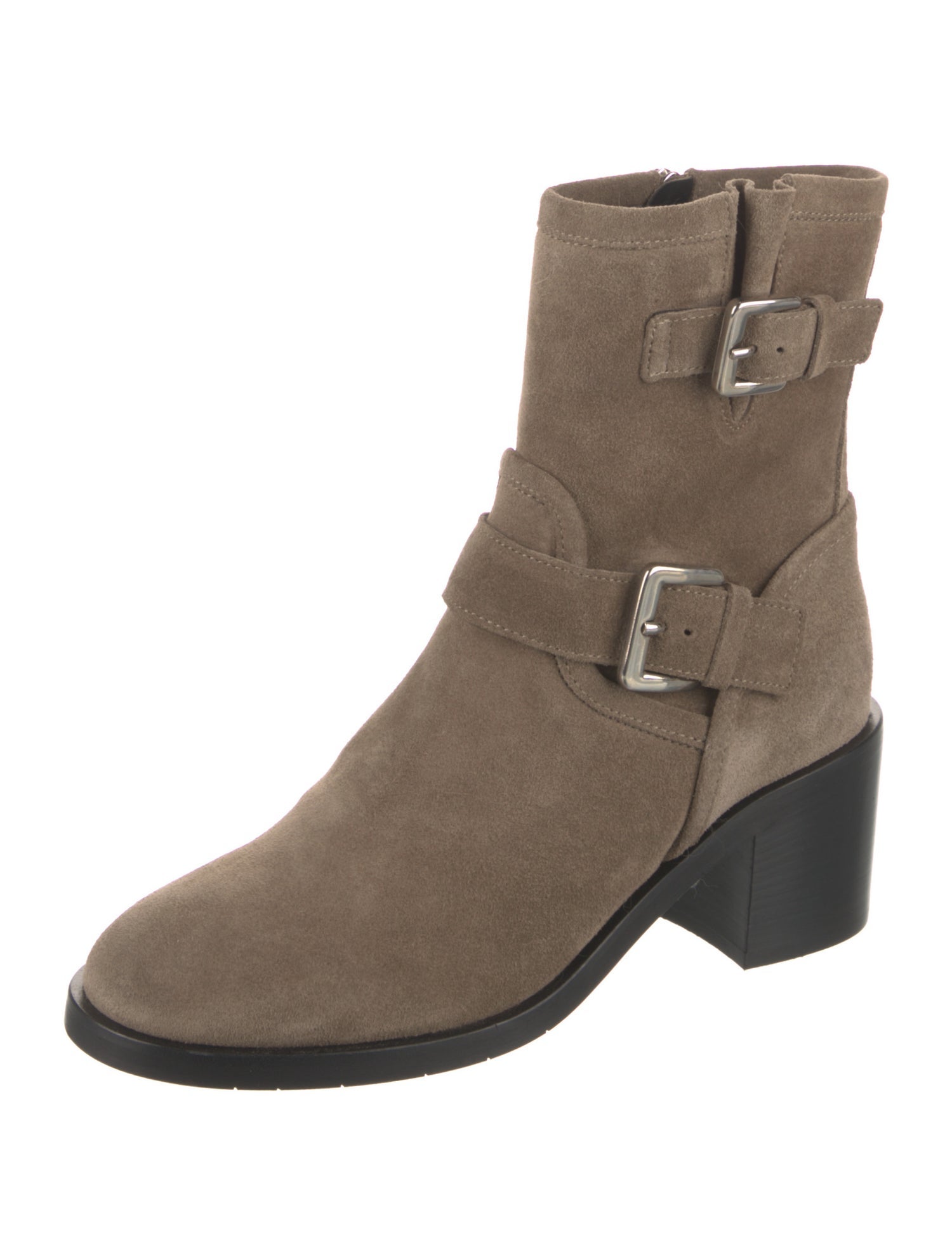 Aquatalia Suede Moto Boots