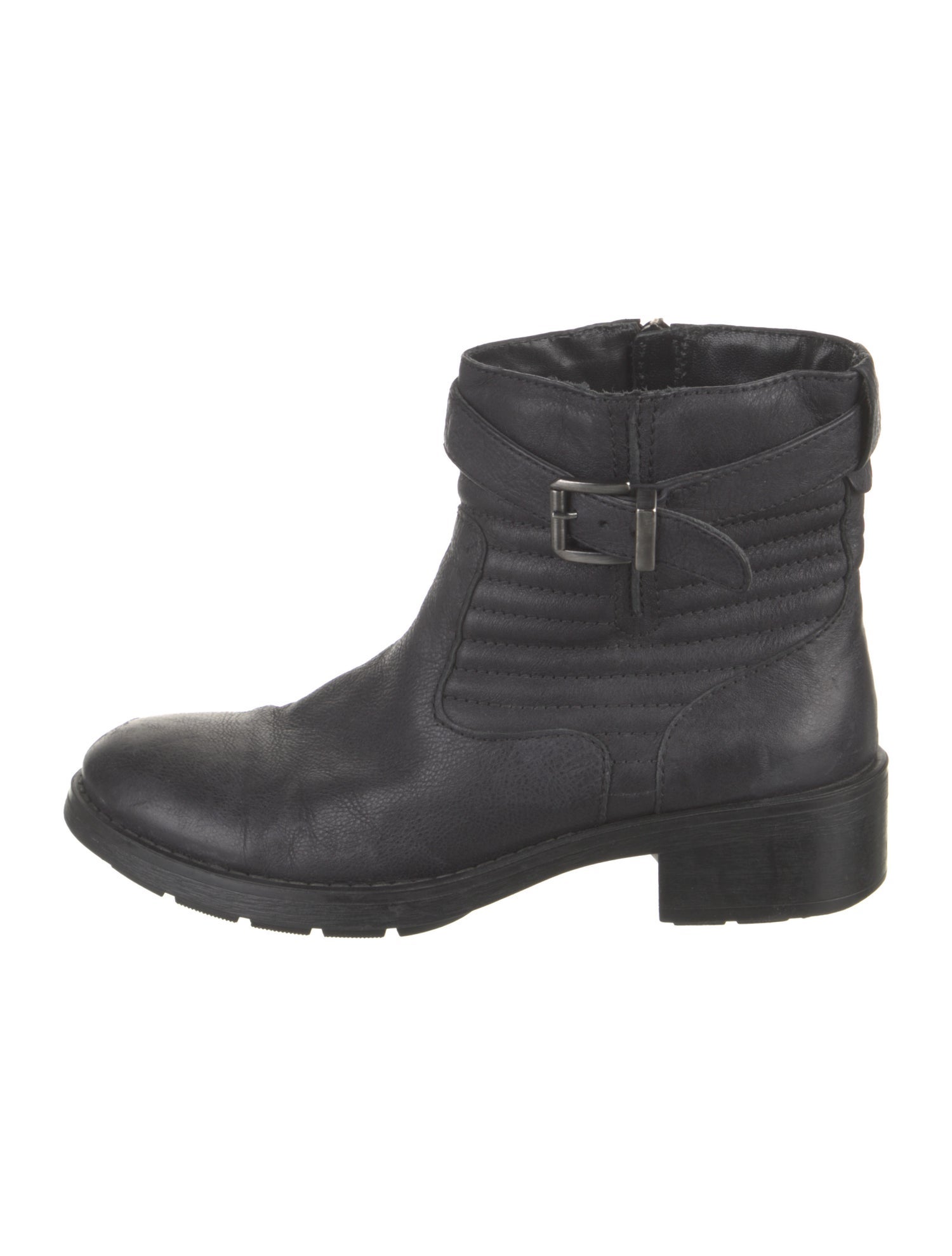 Aquatalia Leather Moto Boots