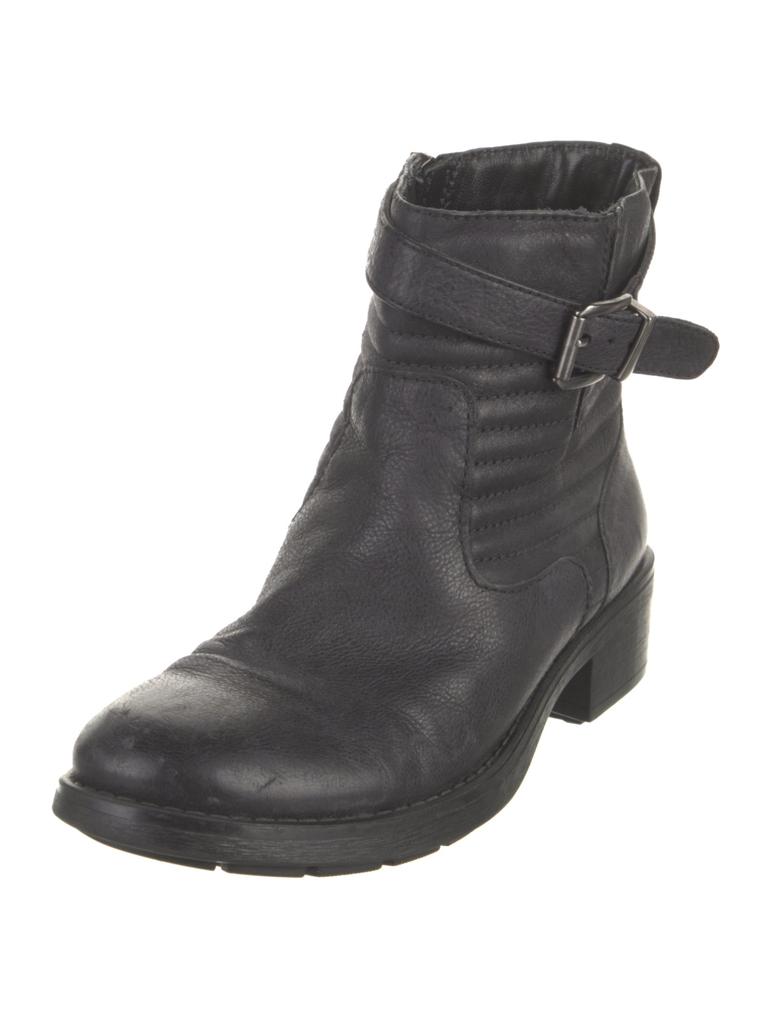 Aquatalia Leather Moto Boots