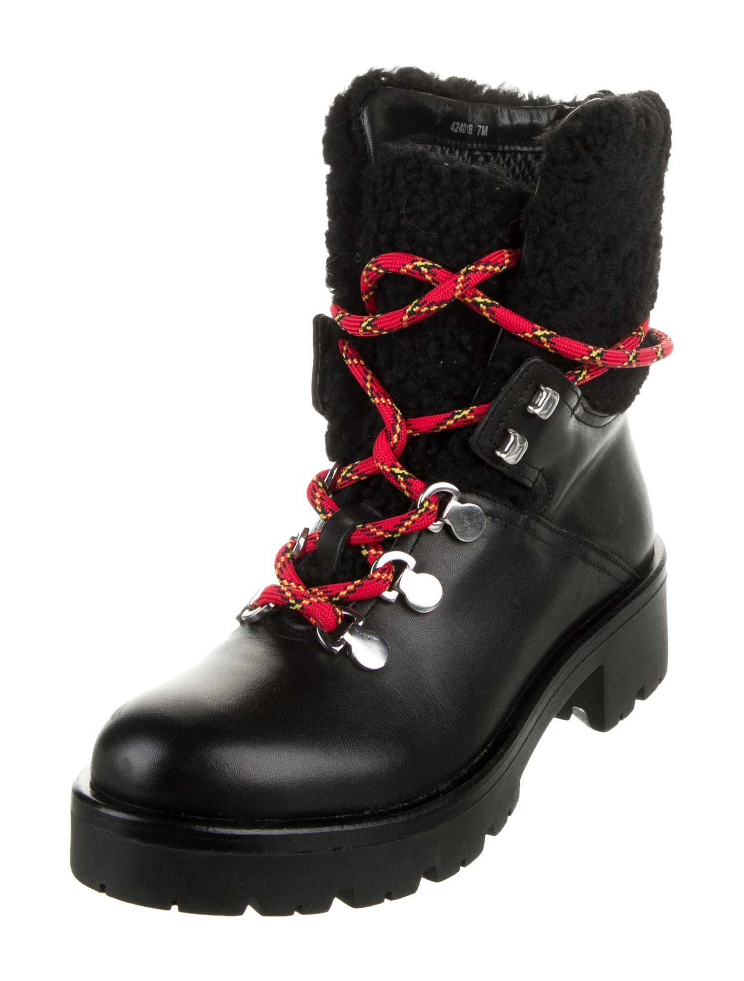 Aquatalia Leather Combat Boots