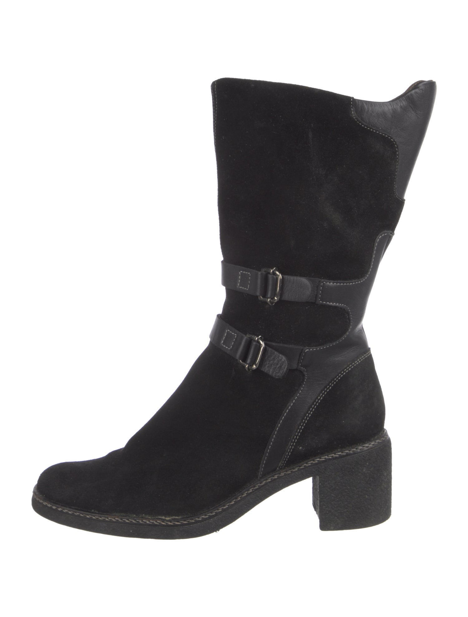 Aquatalia Suede Moto Boots