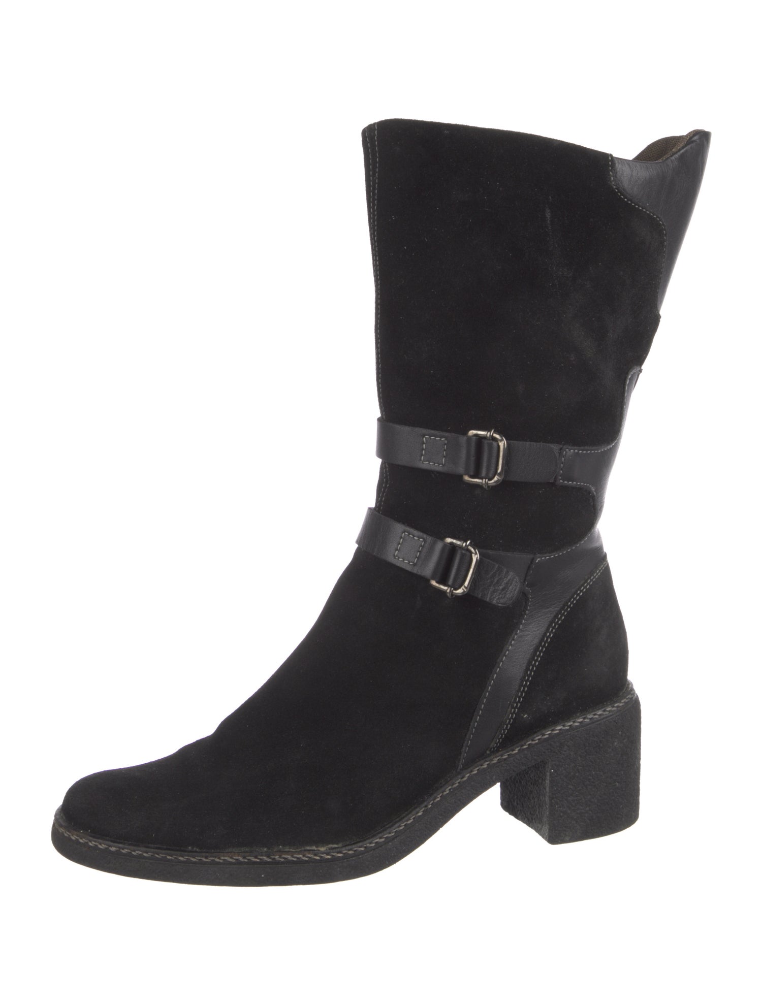 Aquatalia Suede Moto Boots