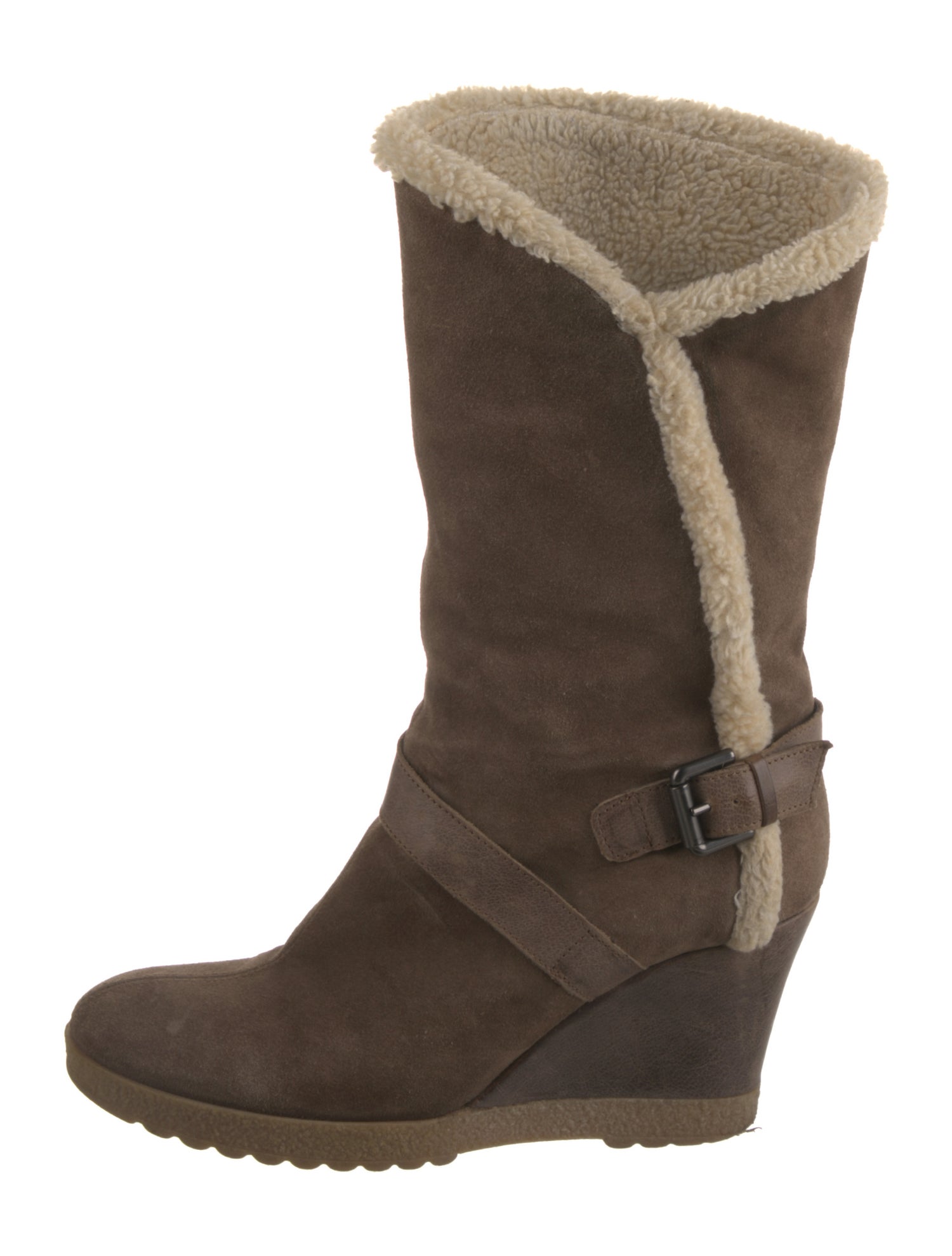 Aquatalia Suede Moto Boots
