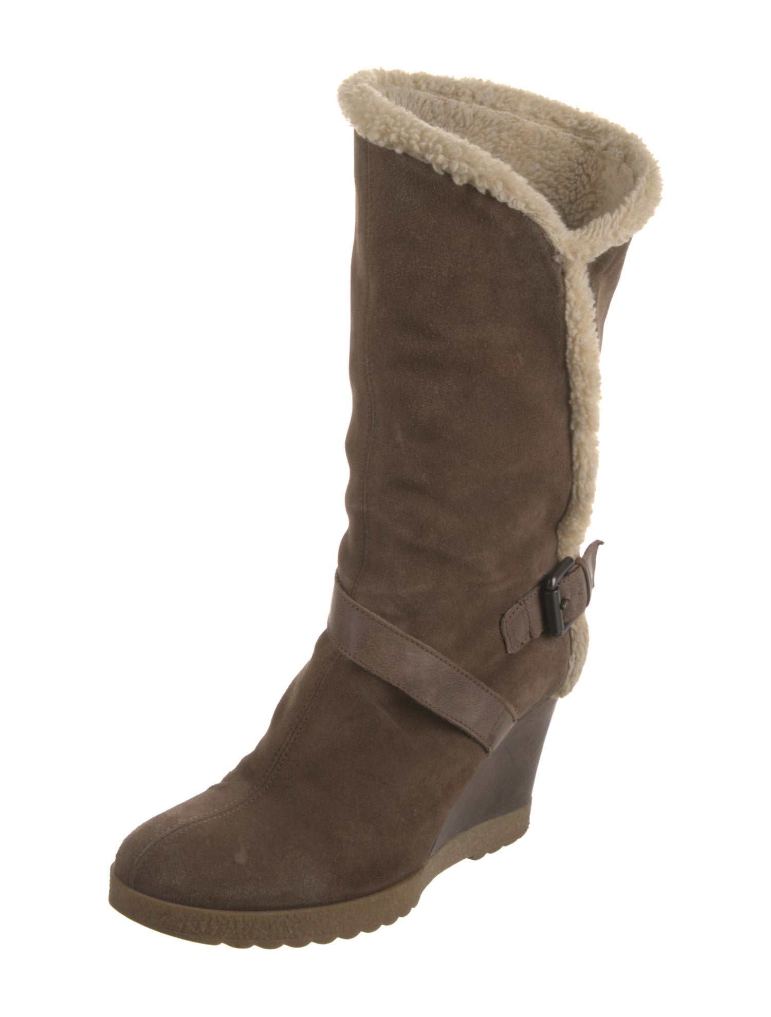 Aquatalia Suede Moto Boots