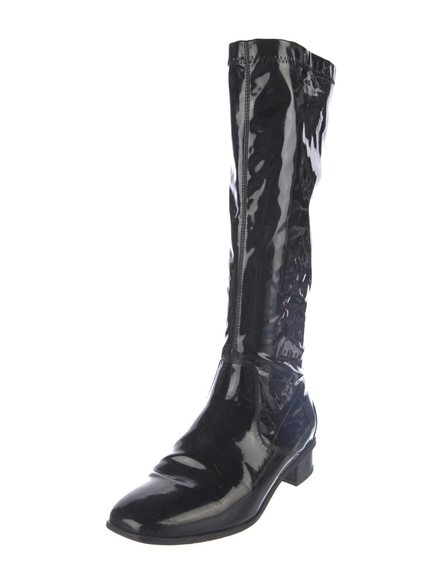 Aquatalia Patent Leather Riding Boots