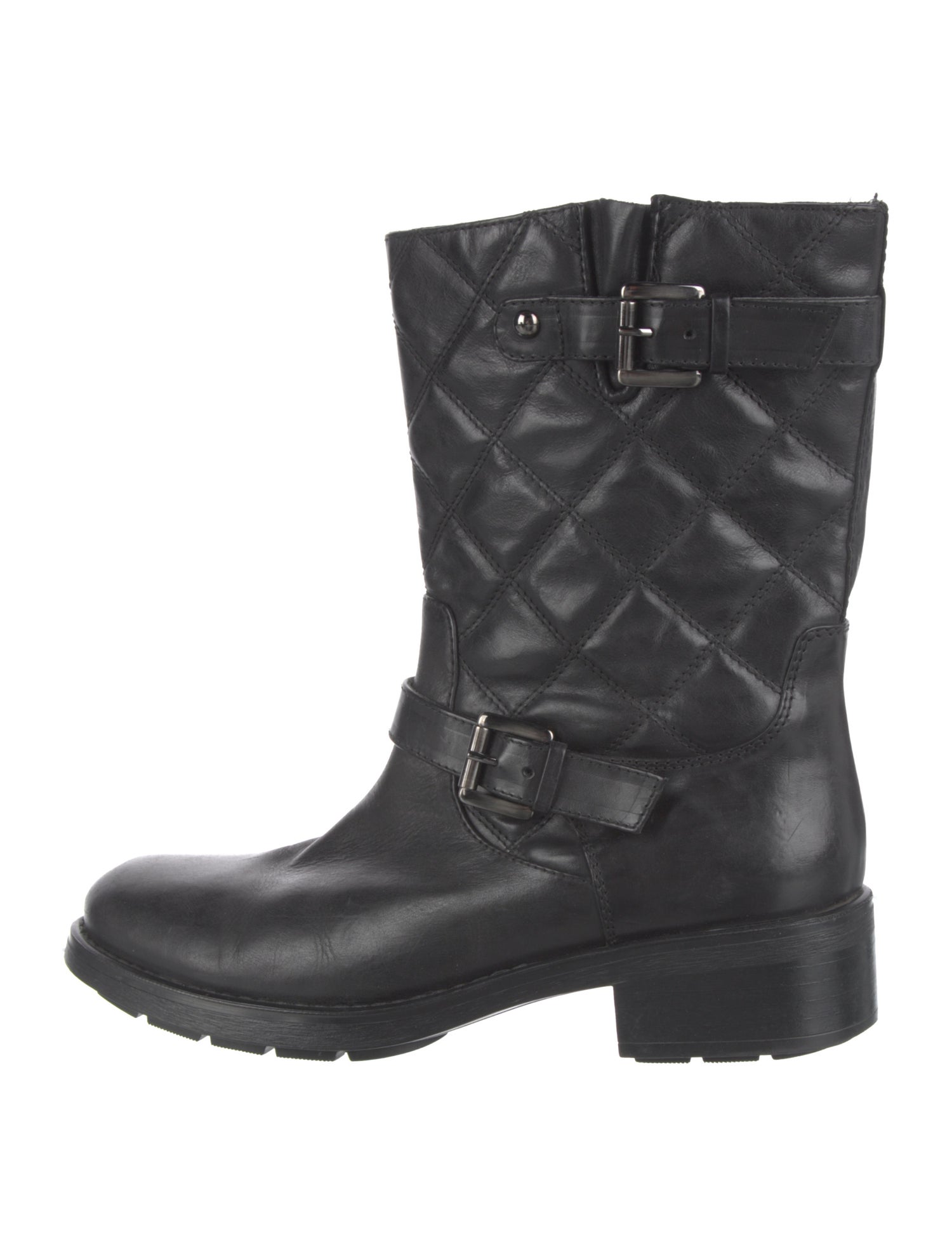 Aquatalia Leather Moto Boots