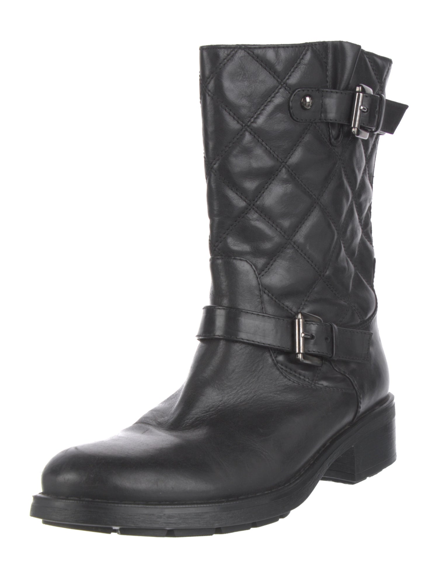Aquatalia Leather Moto Boots