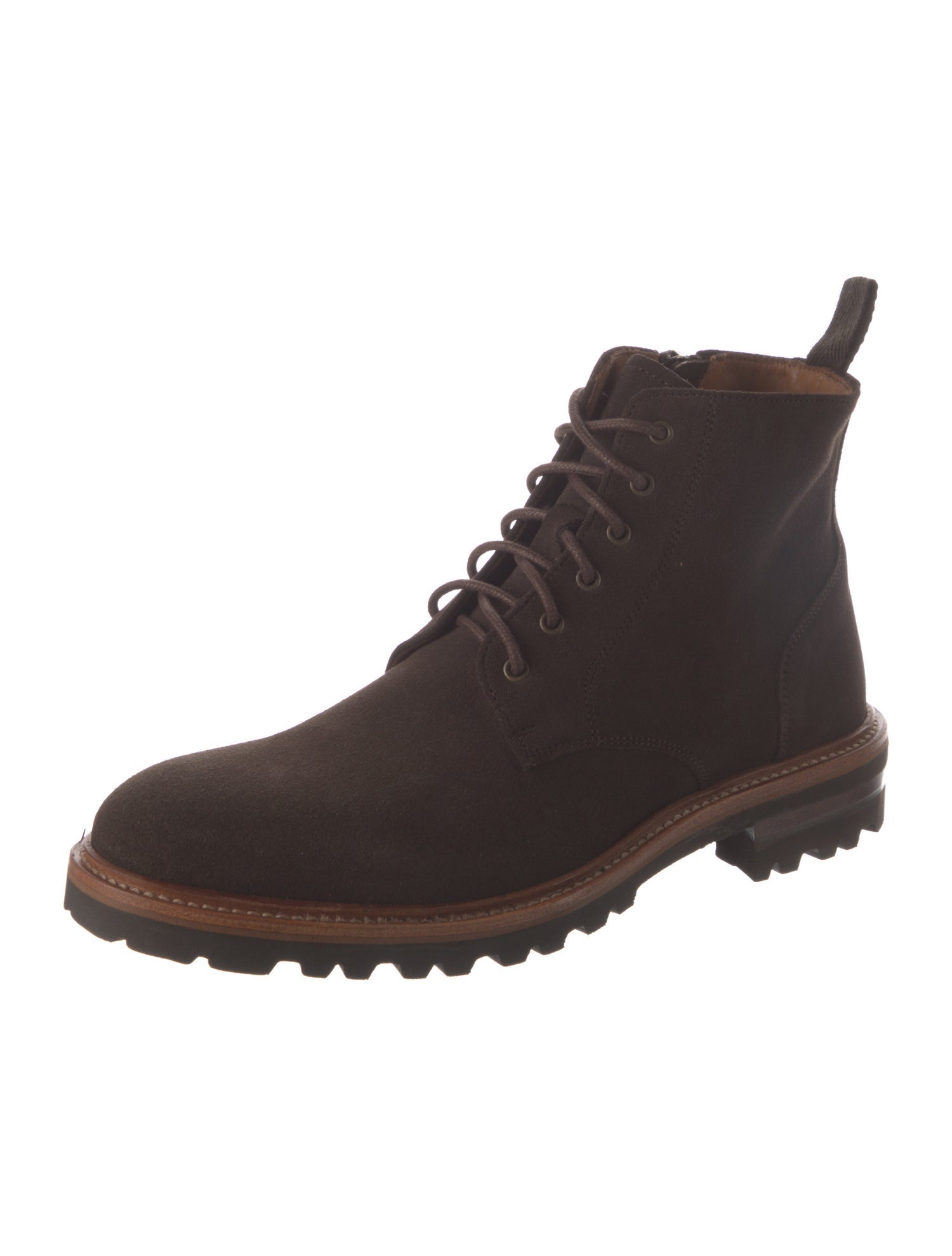 Aquatalia Suede Combat Boots