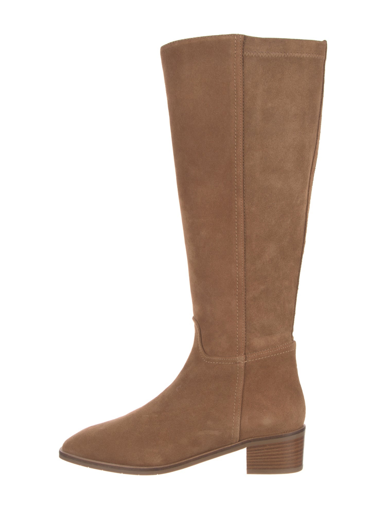 Aquatalia Suede Studded Accents Riding Boots