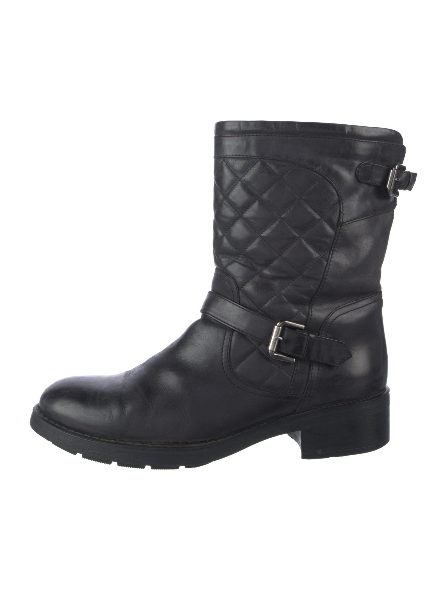 Aquatalia Leather Moto Boots