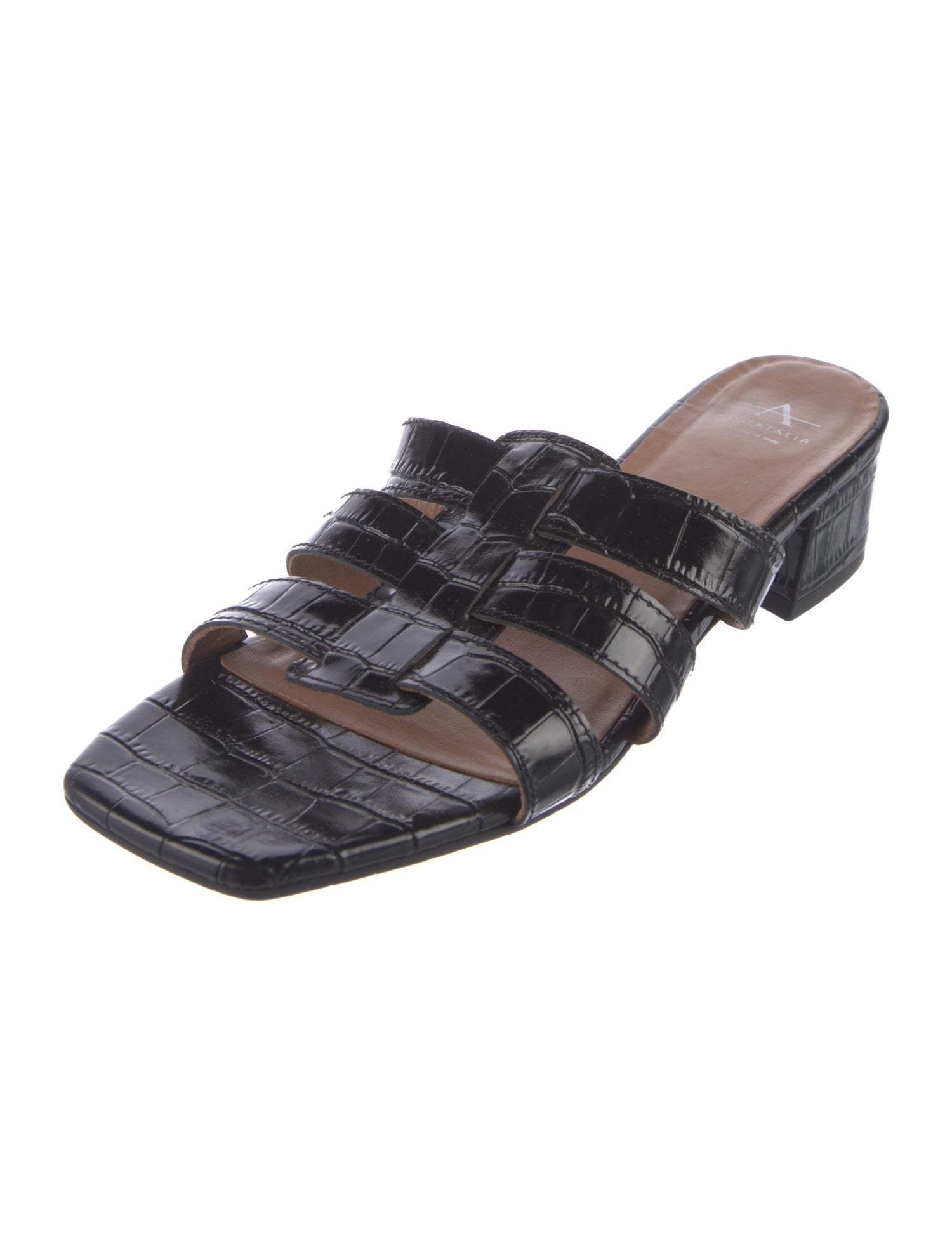 Aquatalia Leather Slides