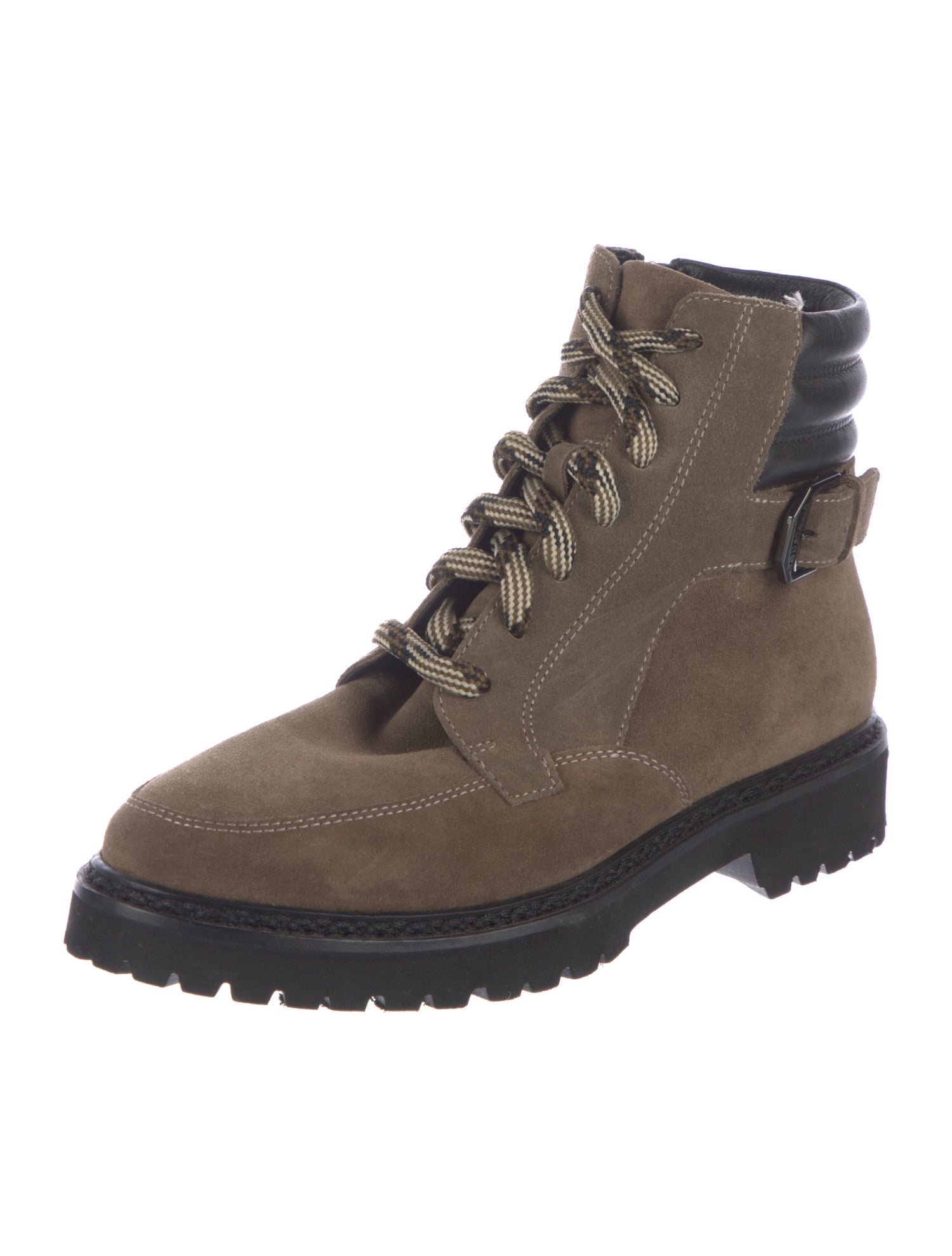 Aquatalia Suede Combat Boots
