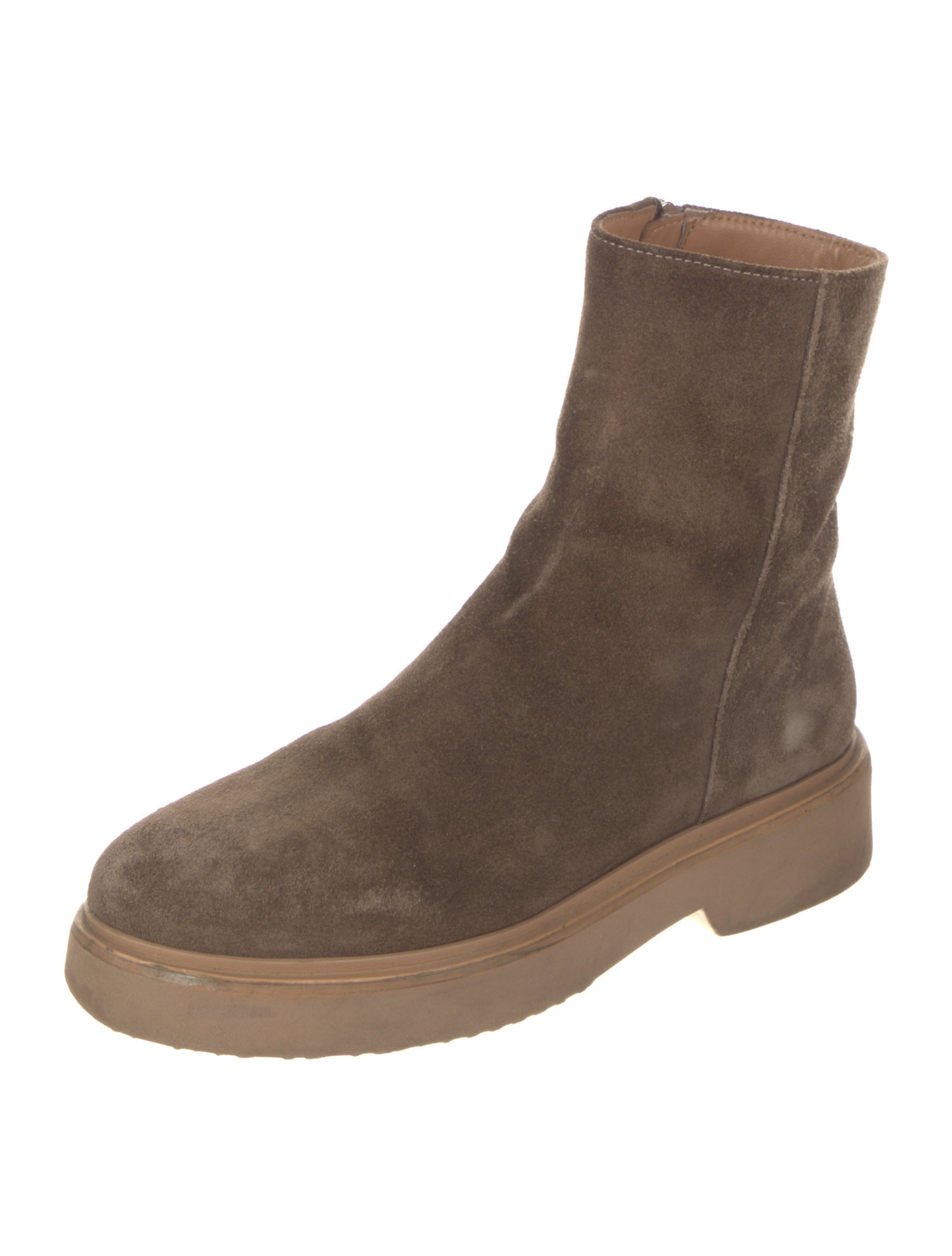 Aquatalia Suede Moto Boots