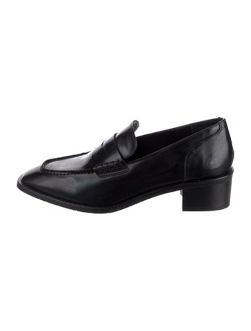 Pre-owned Aquatalia Leather Tassel Accents Pumps In Black
