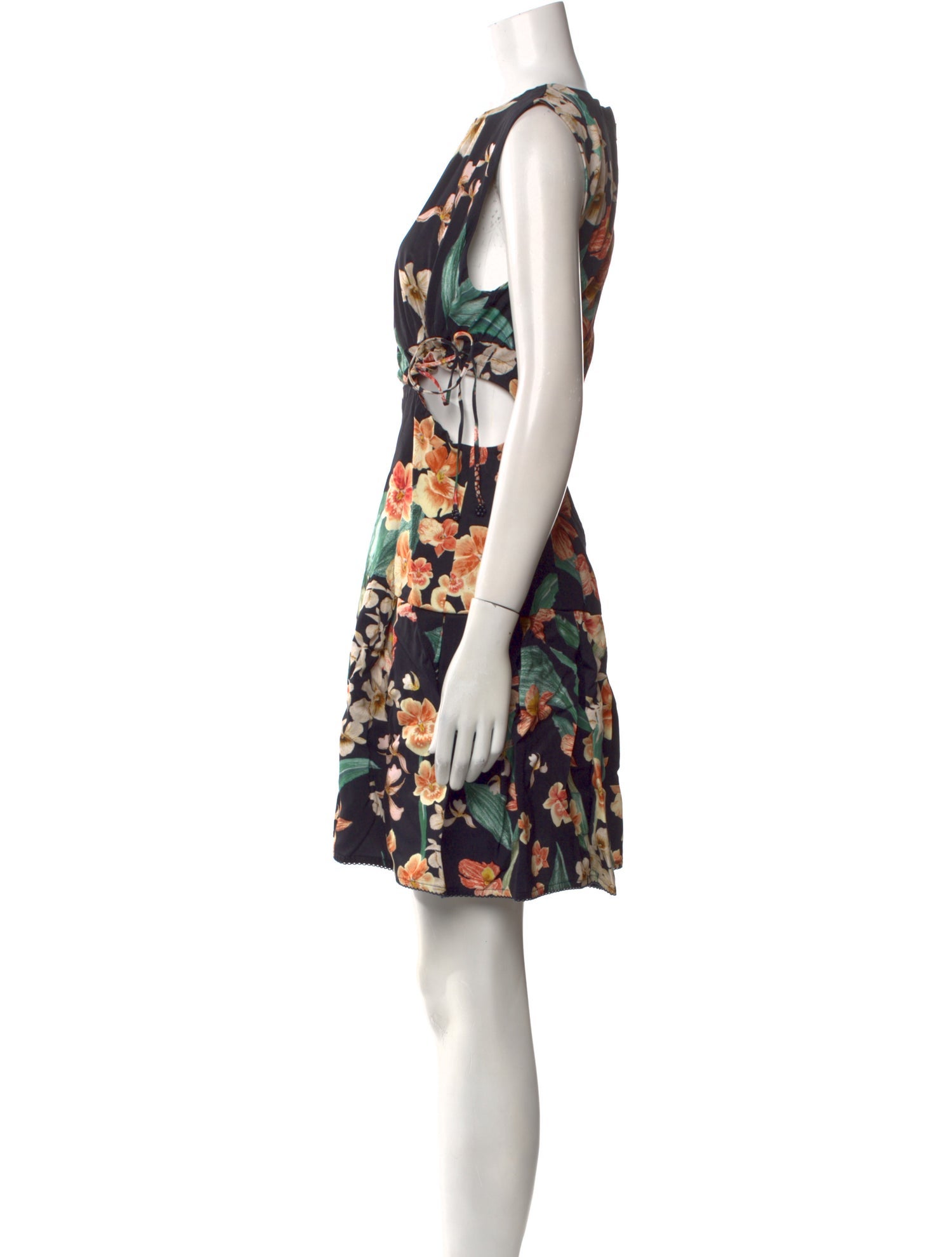 Agua by Agua Bendita Floral Print Mini Dress w/ Tags