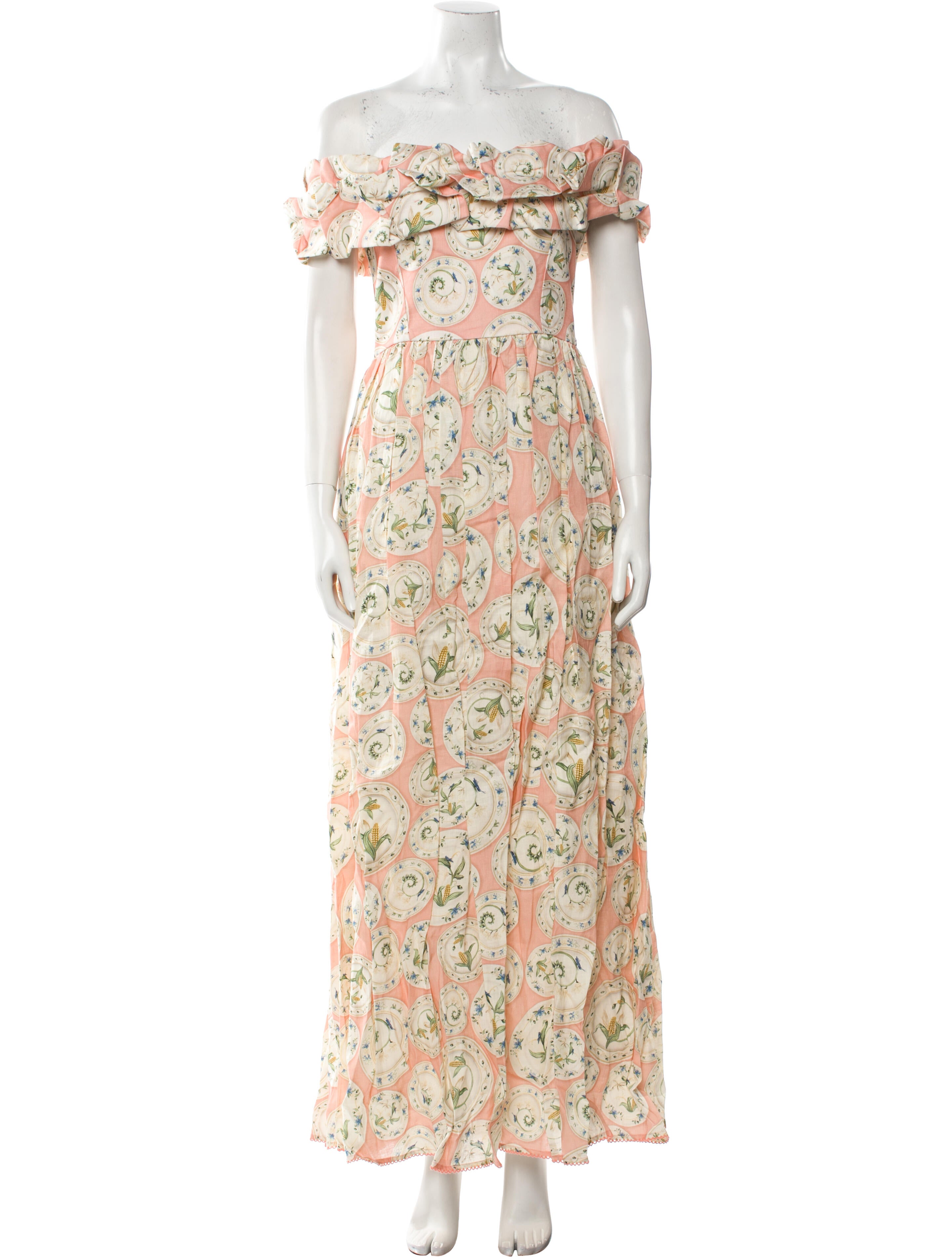 Agua by Agua Bendita Floral Print Long Dress w/ Tags