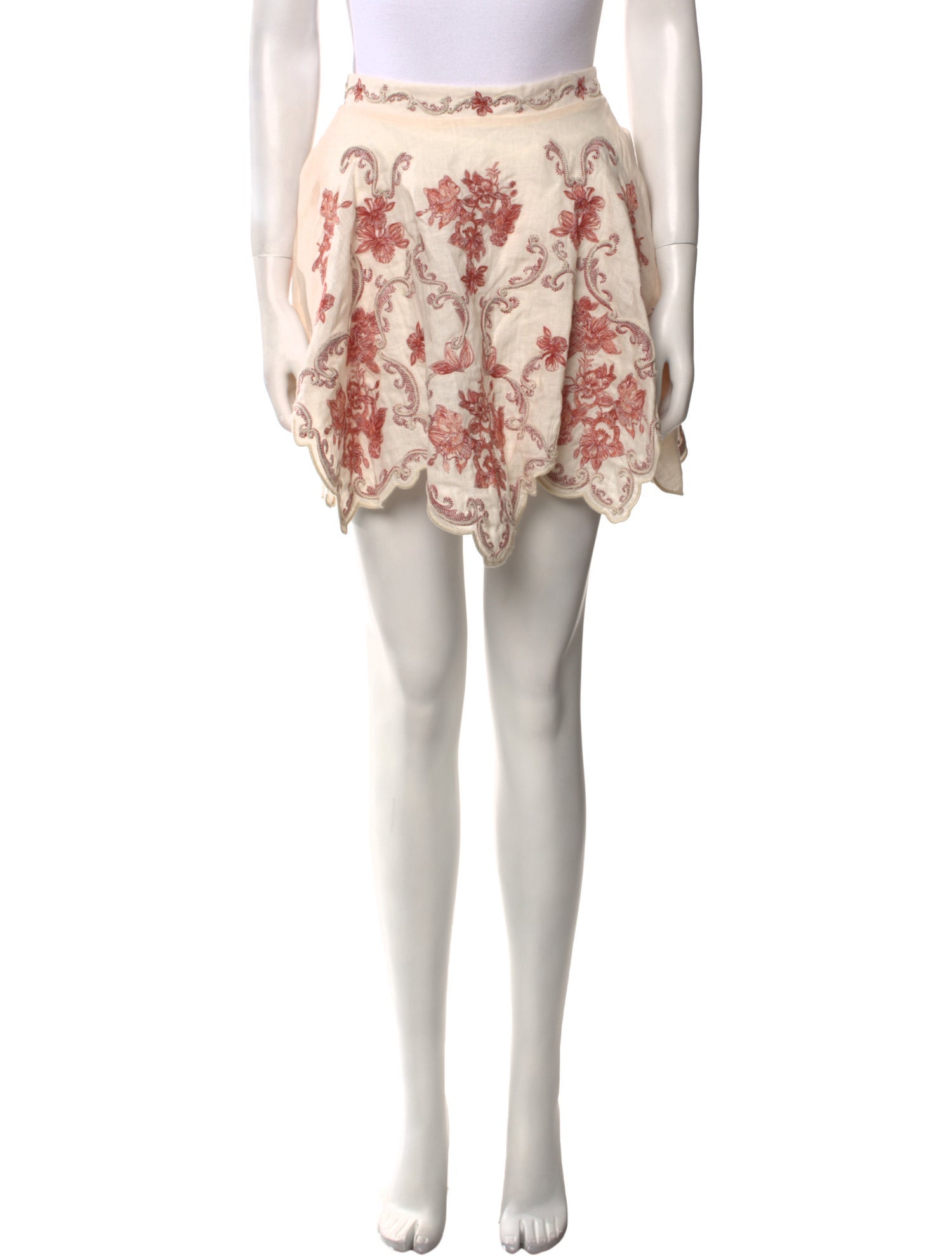 Agua by Agua Bendita Floral Print Mini Skirt