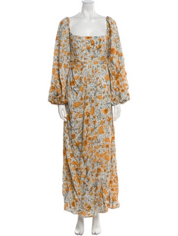 Agua by Bendita Dresses Floral Print Long Dress XS