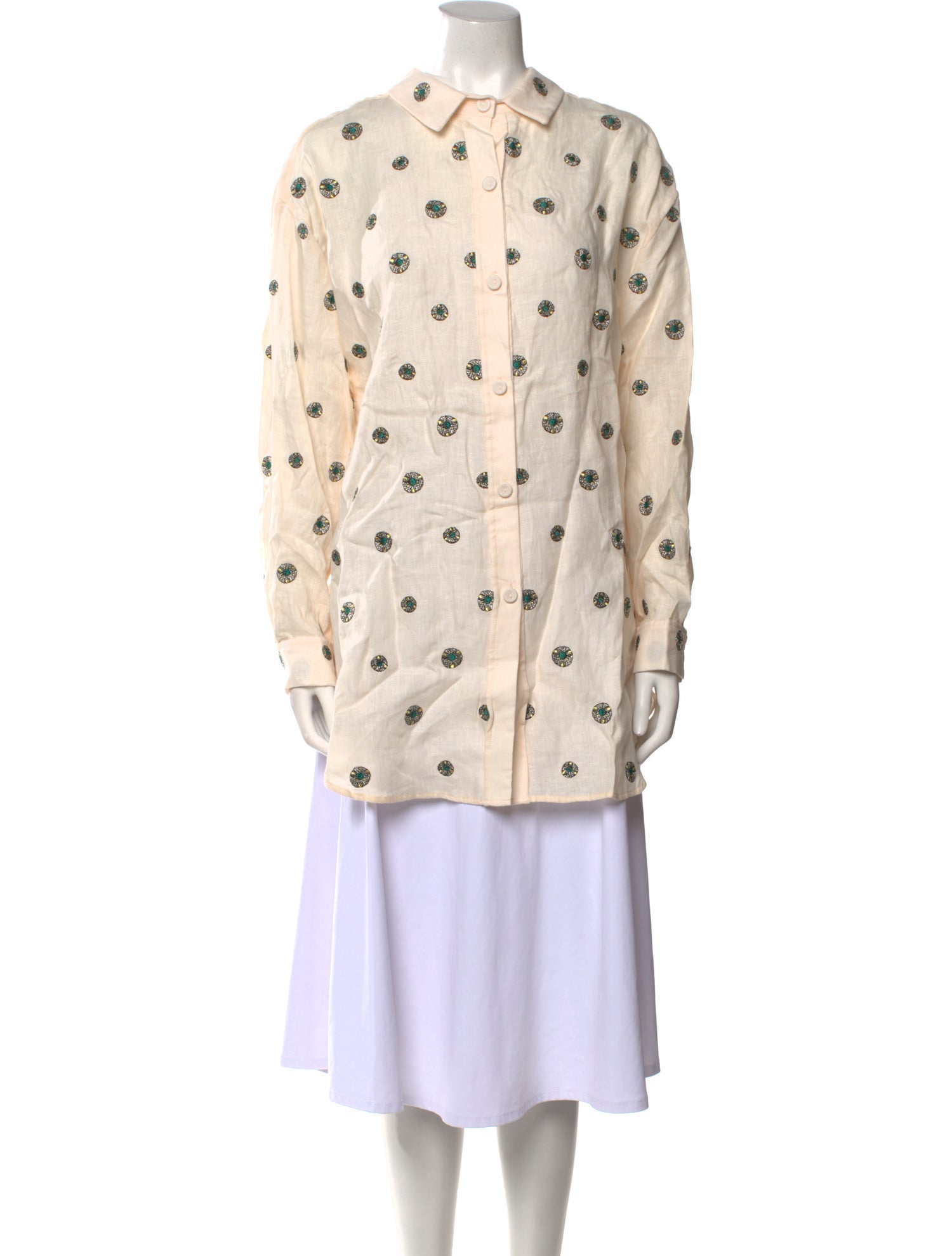 Agua by Agua Bendita Linen Printed Tunic