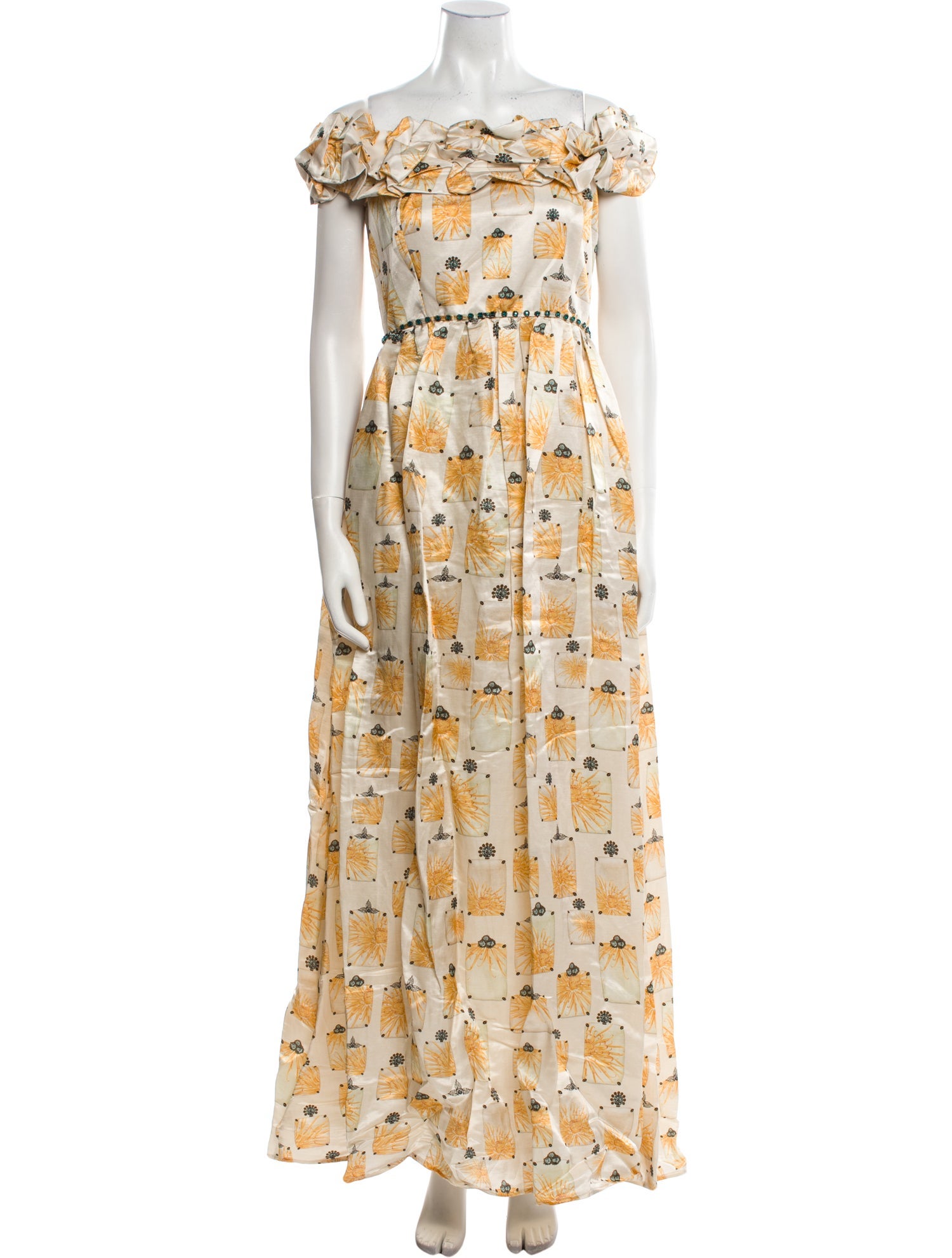 Agua by Agua Bendita Linen Long Dress w/ Tags