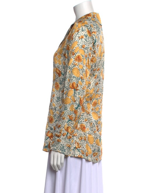 Agua by Agua Bendita Floral Print V-Neck Blouse