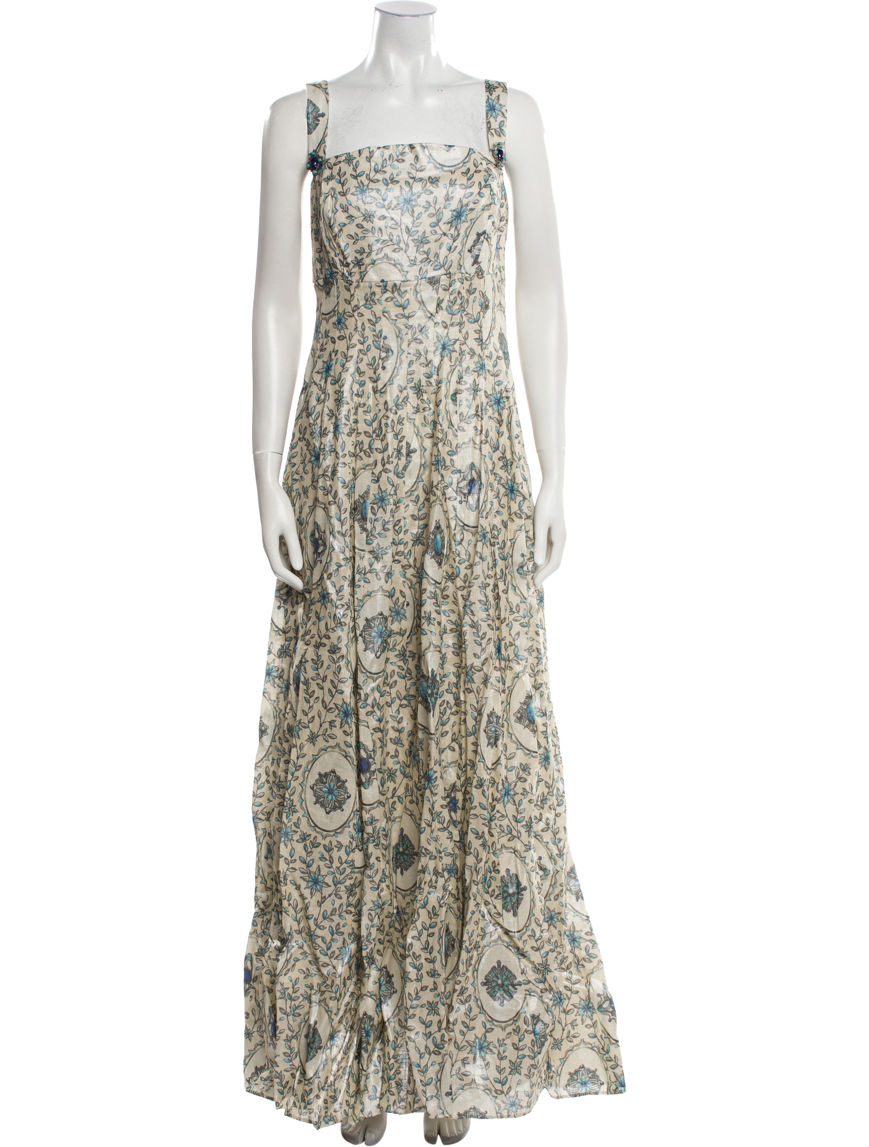 Agua by Agua Bendita Linen Long Dress w/ Tags