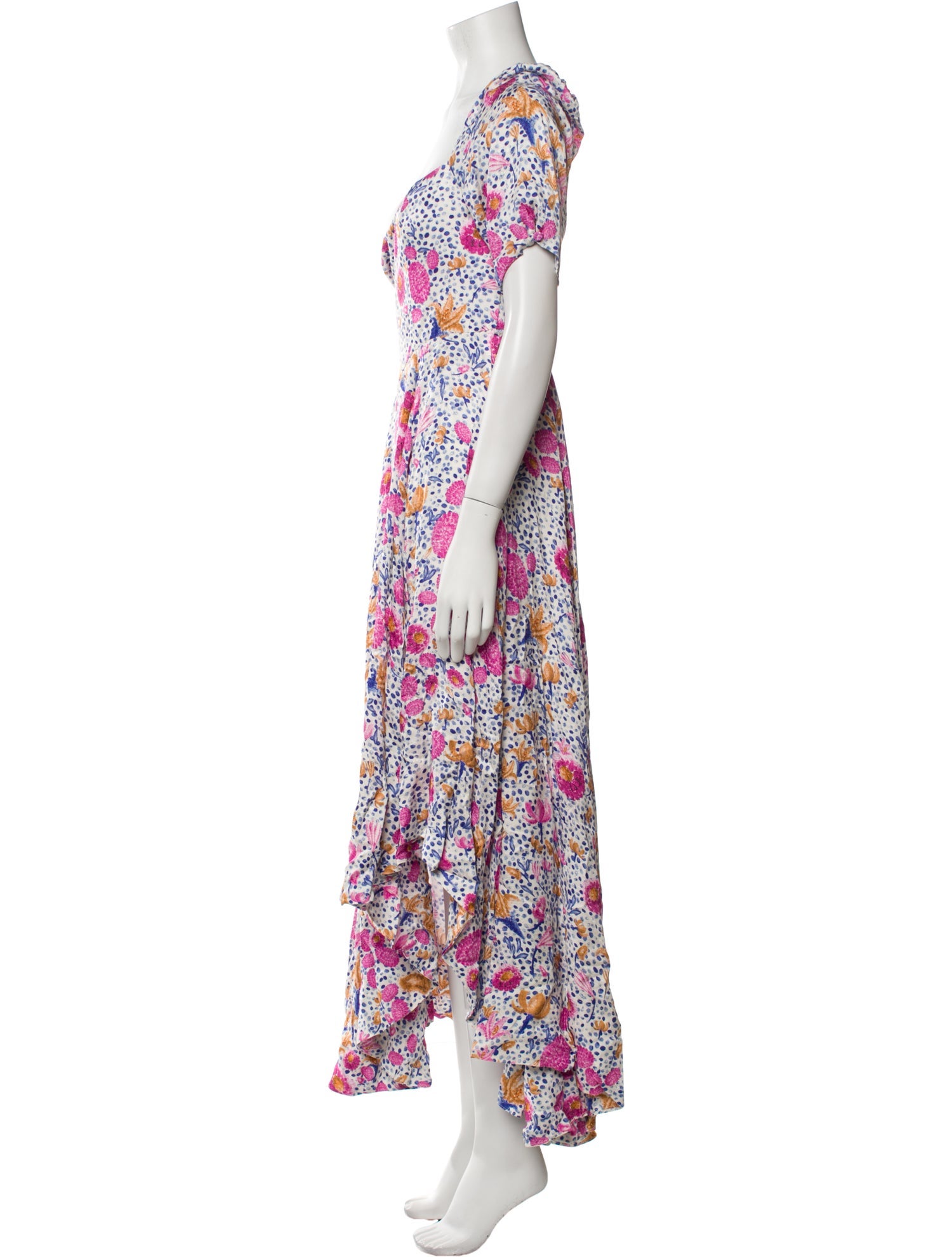 Agua by Agua Bendita Floral Print Long Dress w/ Tags