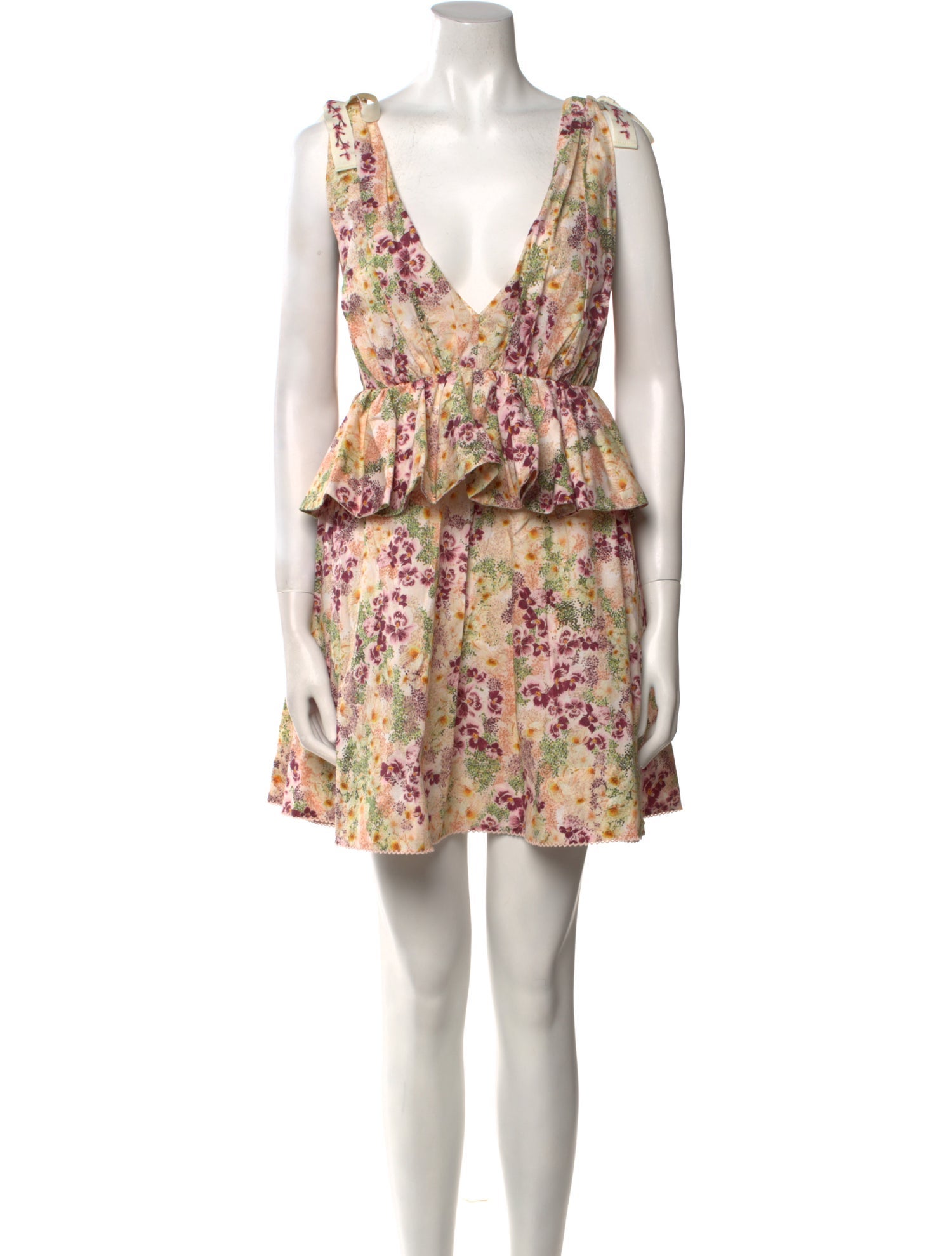 Agua by Agua Bendita Floral Print Mini Dress w/ Tags