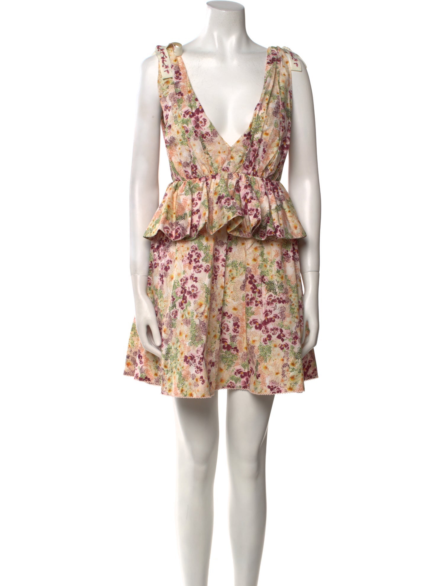 Agua by Agua Bendita Floral Print Mini Dress w/ Tags