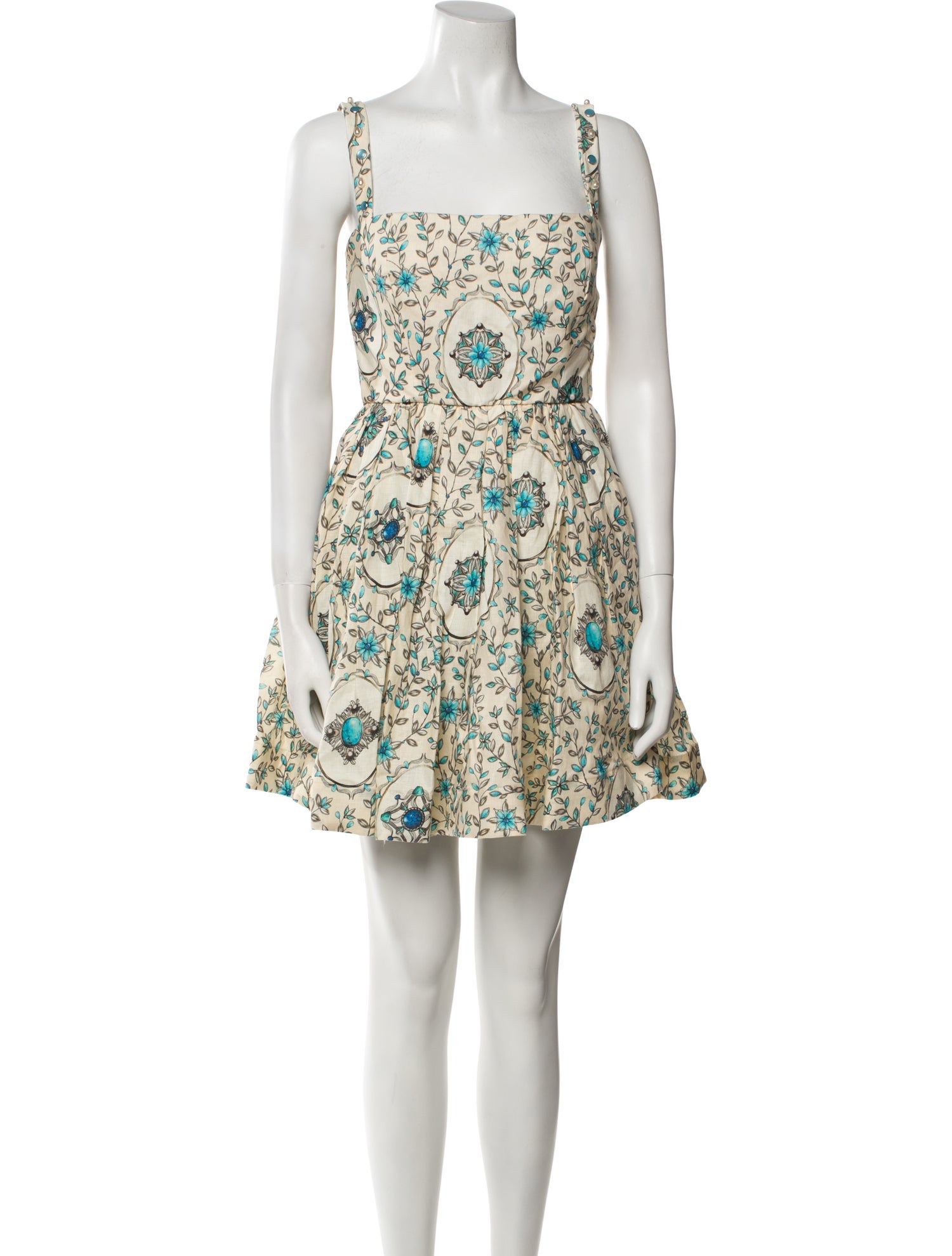 Agua by Agua Bendita Linen Mini Dress w/ Tags